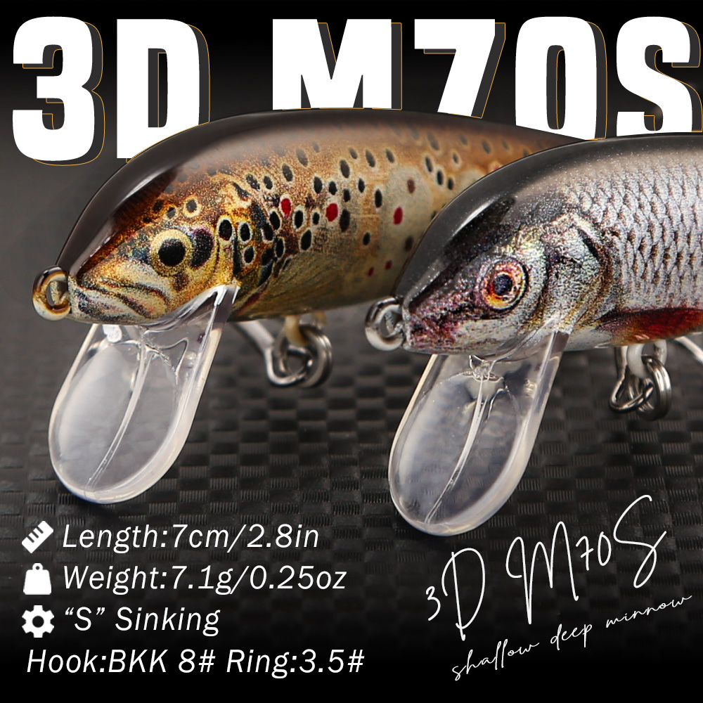 B&U Fishing Lures Sinking Minn - Trout Fishing Lure 评论和价格