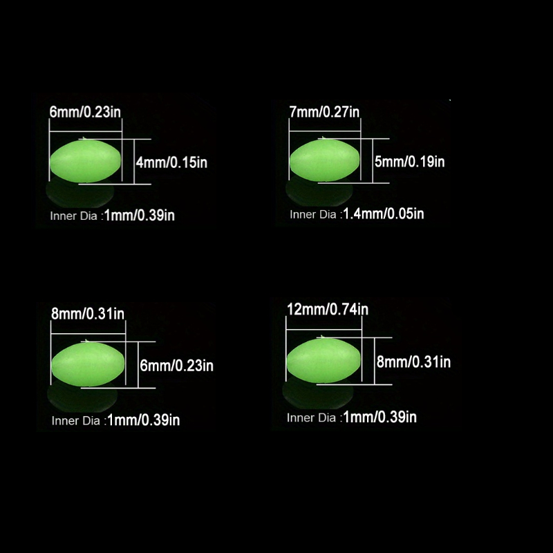 100pcs/lot Oval Night Luminous - Night Float Fishing 评论和价格