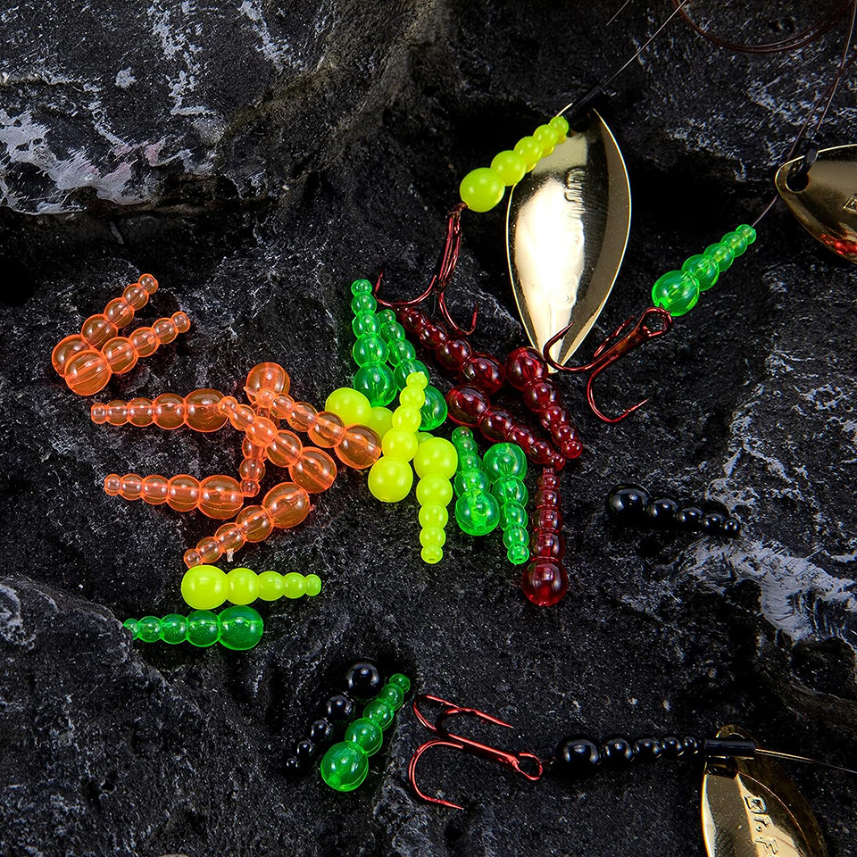 50PCS Stacked Fishing Beads Tr - Trout Fishing Lure 评论和价格