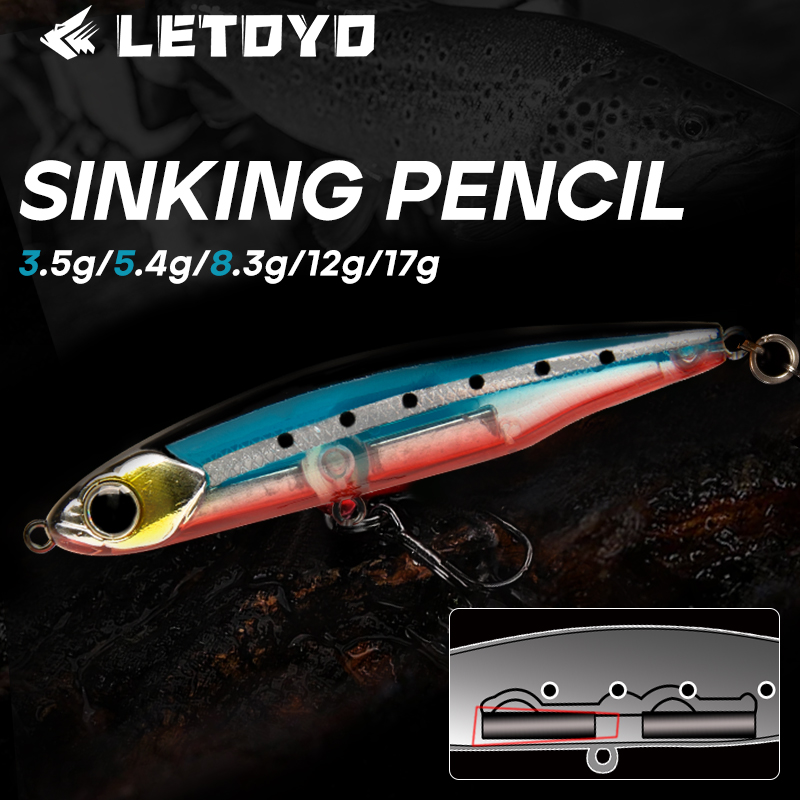 LETOYO Sinking Pencil 17g 12g- - Trout Fishing Lure 评论和价格