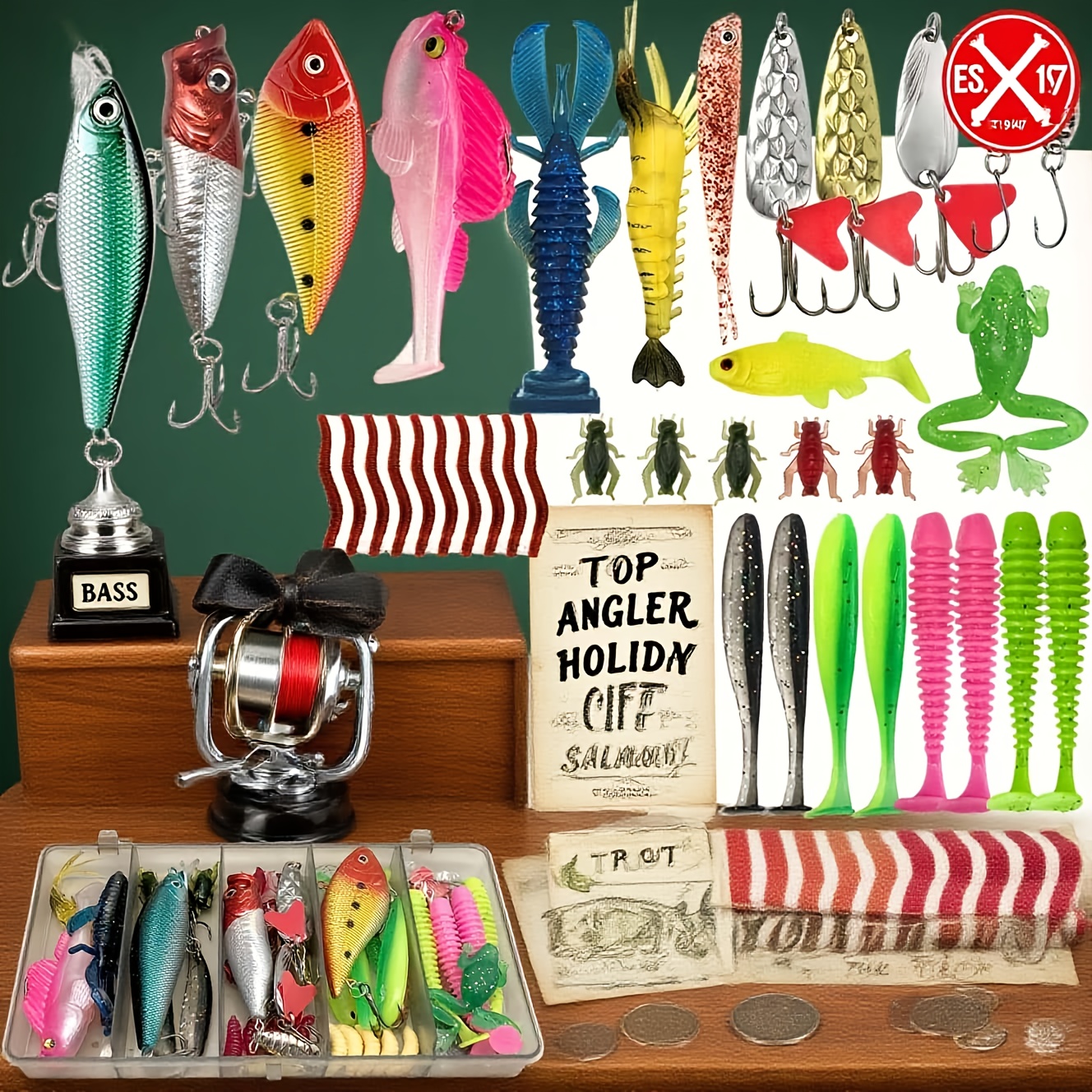 133Pcs Premium Fishing Lures T - Trout Fishing Lure 评论和价格