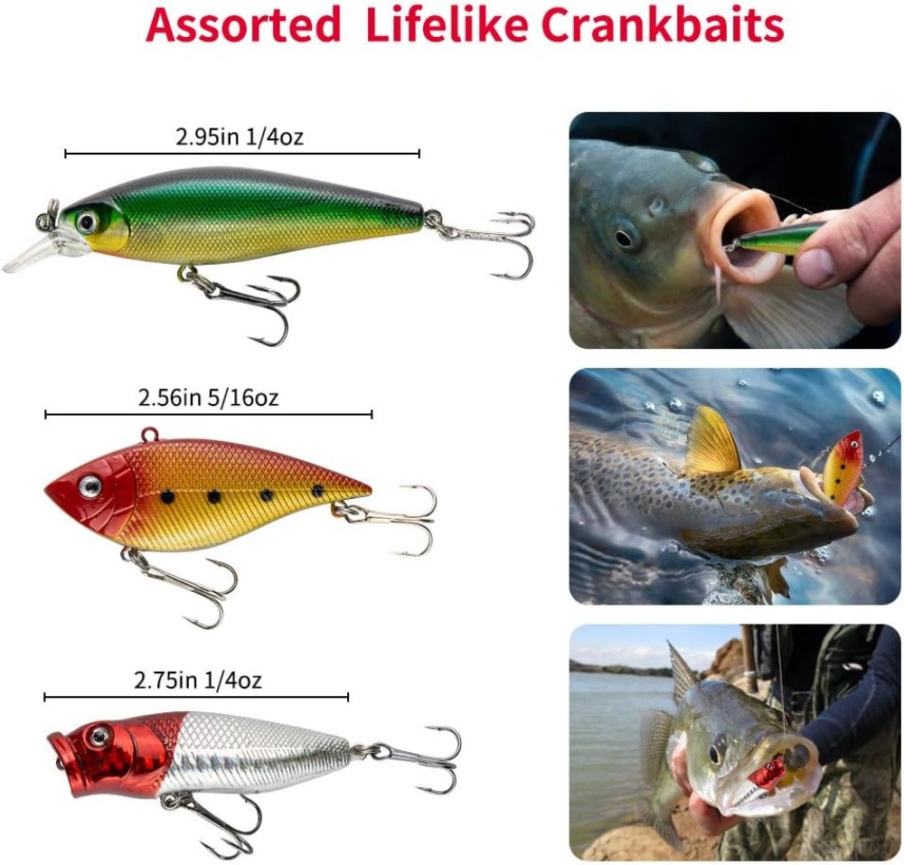 78Pcs Fishing Lures Kit for Ba - Trout Fishing Lure 评论和价格