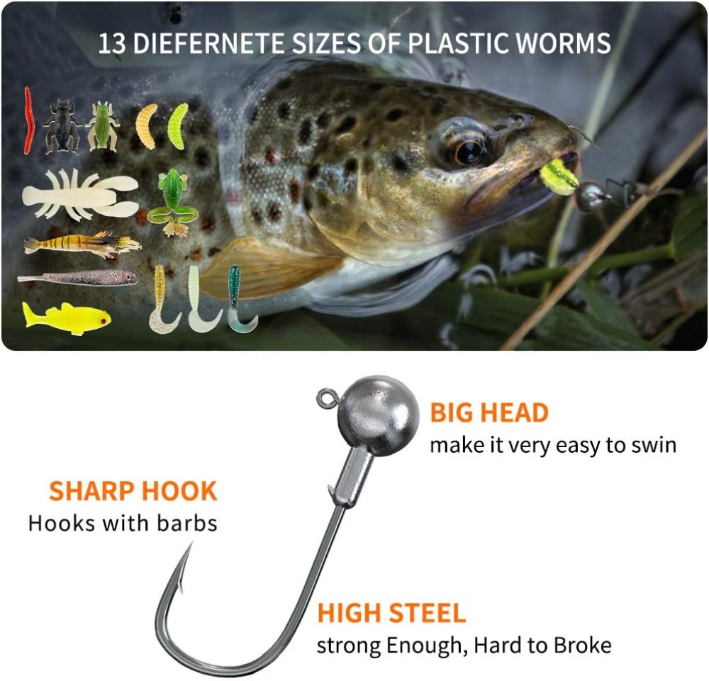 78Pcs Fishing Lures Kit for Ba - Trout Fishing Lure 评论和价格