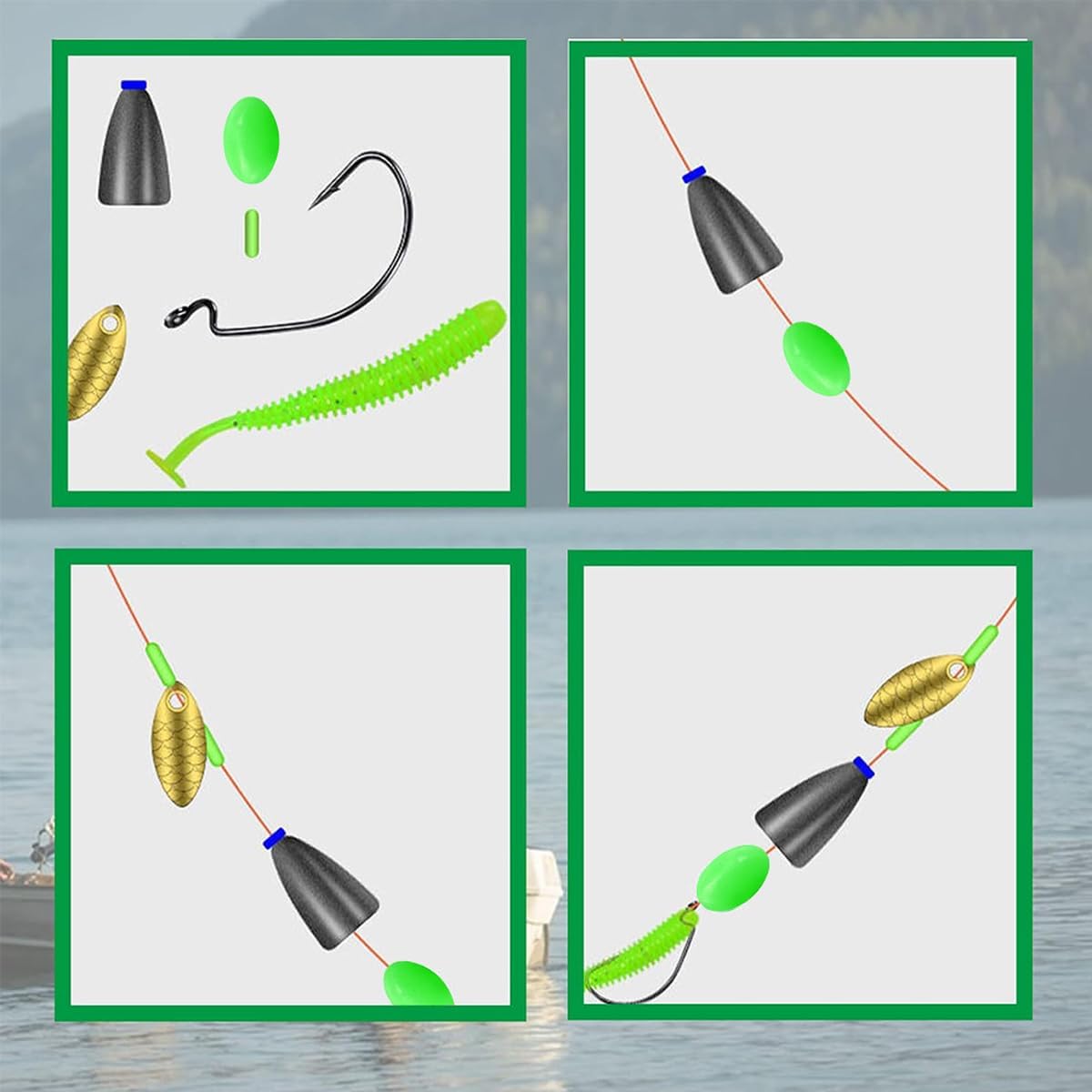Glow Fishing Beads Oval Lumino - Night Float Fishing 评论和价格