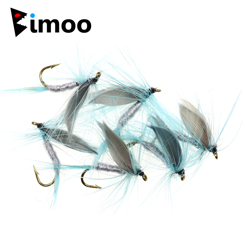 Bimoo 6pcs #10 Blue Dun Mayfly - Trout Fishing Lure 评论和价格