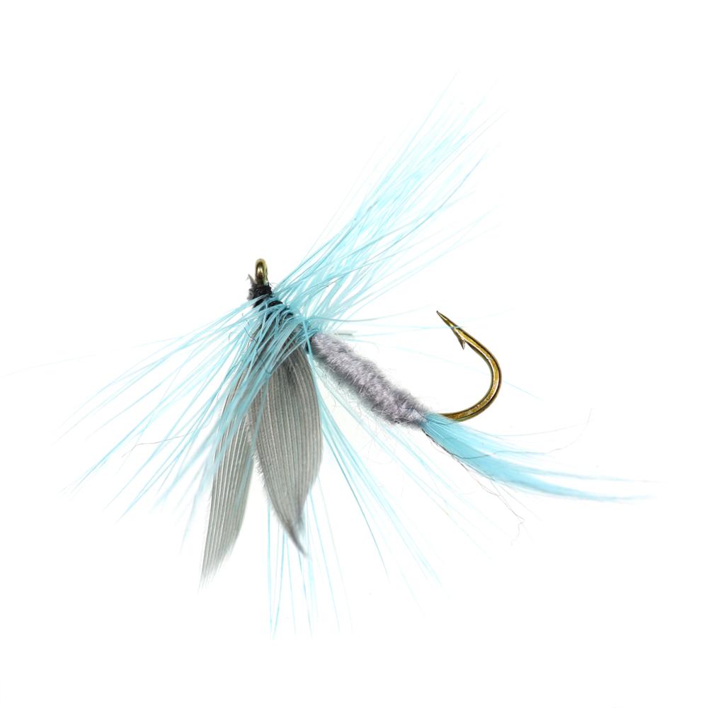 Bimoo 6pcs #10 Blue Dun Mayfly - Trout Fishing Lure 评论和价格